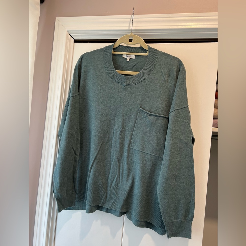 MADEWELL linen blend lightweight sweater